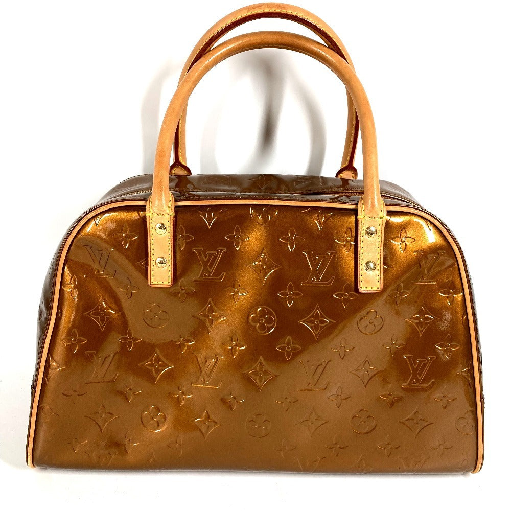 LOUIS VUITTON M91103 Monogram Vernis Tompkins Square Bag Boston Bag Handbag Monogram Vernis Canvas Women's Bronze Brown