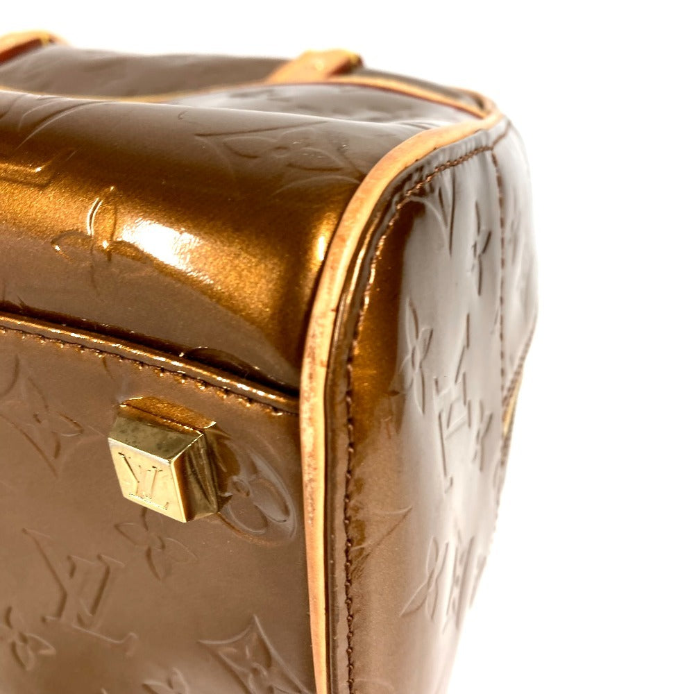 LOUIS VUITTON M91103 Monogram Vernis Tompkins Square Bag Boston Bag Handbag Monogram Vernis Canvas Women's Bronze Brown