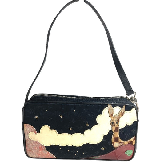 LOUIS VUITTON M92275 モノグラムサテン ポシェット コント ドゥ フェ ポシェットコントドゥフェ ハンドバッグ 肩掛け ショルダーバッグ モノグラムサテンキャンバス レディース ブラック