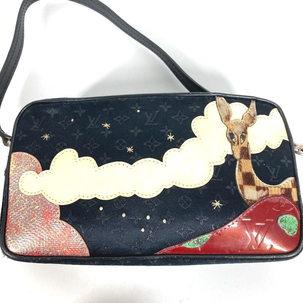 LOUIS VUITTON M92275 モノグラムサテン ポシェット コント ドゥ フェ ポシェットコントドゥフェ ハンドバッグ 肩掛け ショルダーバッグ モノグラムサテンキャンバス レディース ブラック