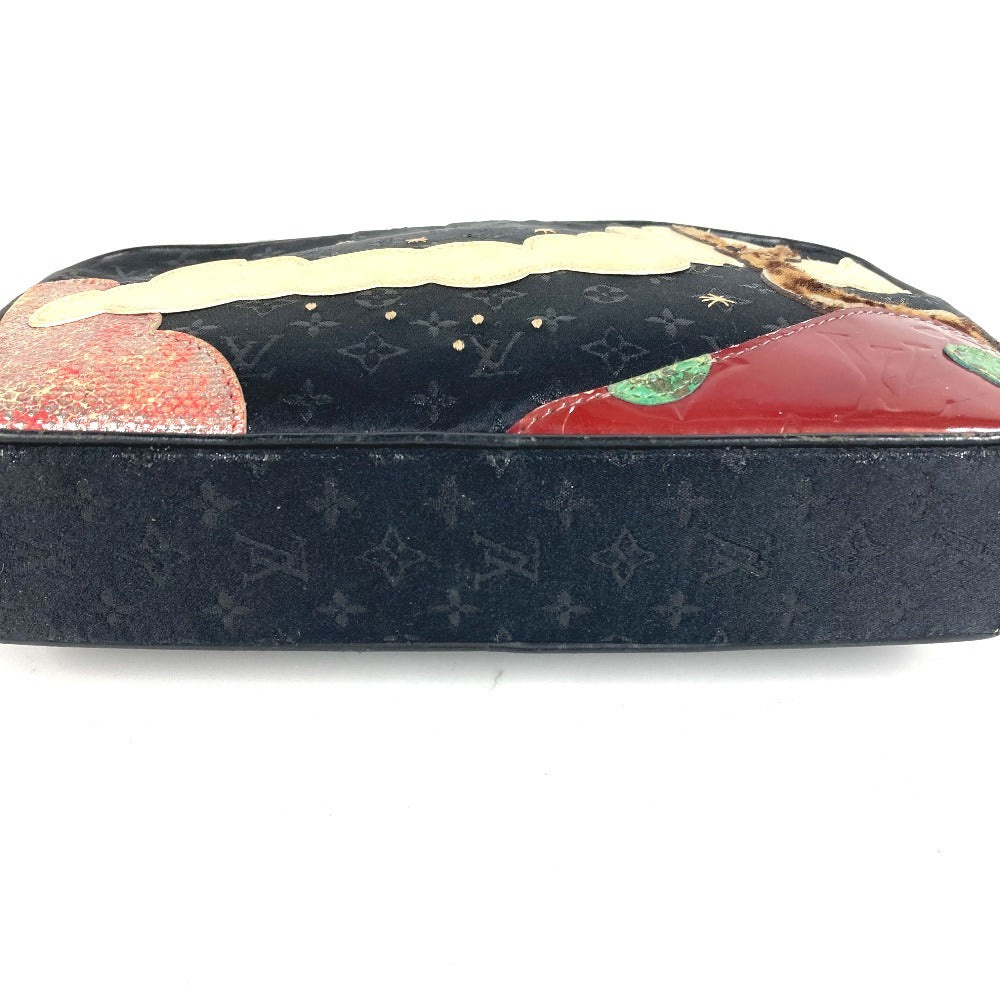 LOUIS VUITTON M92275 モノグラムサテン ポシェット コント ドゥ フェ ポシェットコントドゥフェ ハンドバッグ 肩掛け ショルダーバッグ モノグラムサテンキャンバス レディース ブラック