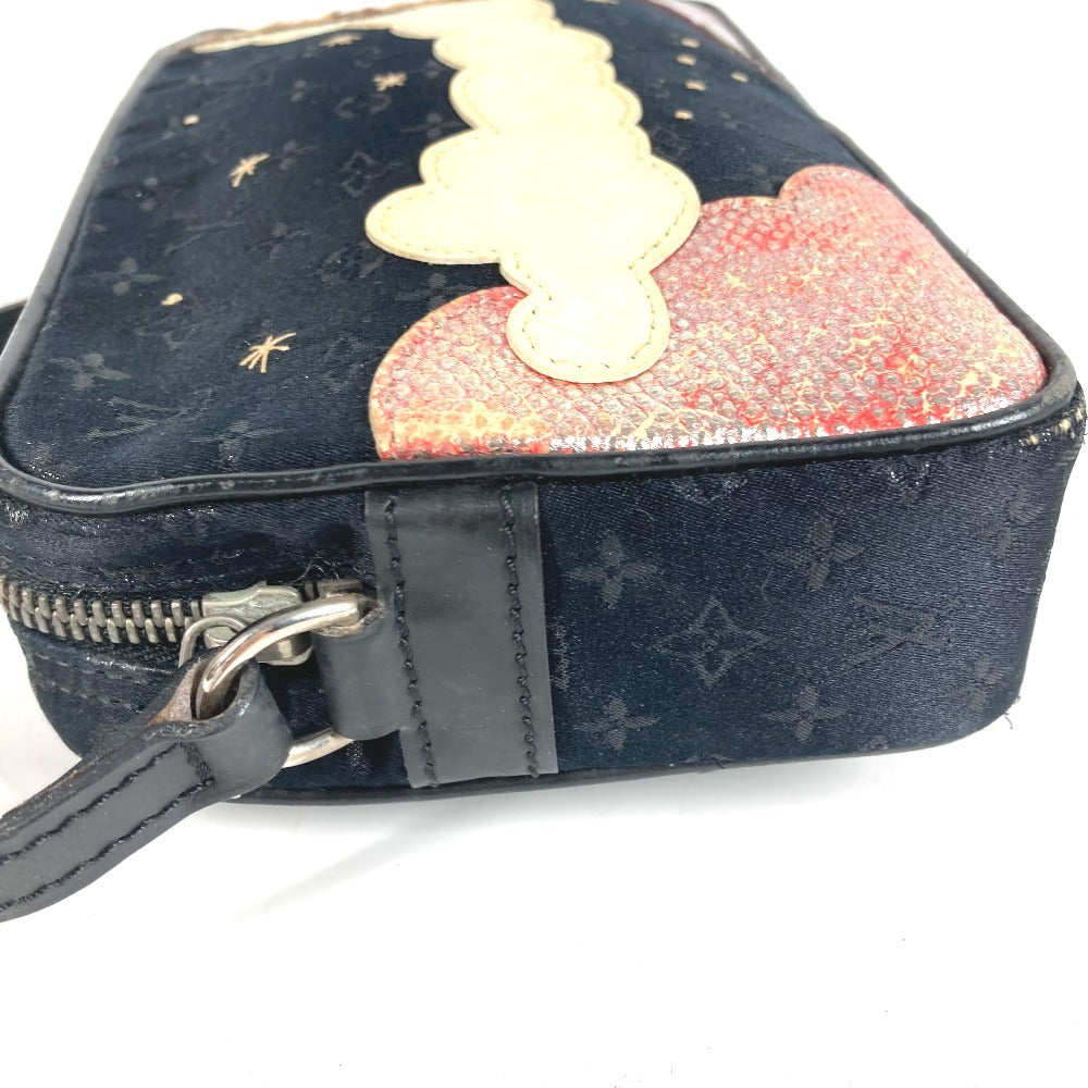 LOUIS VUITTON M92275 モノグラムサテン ポシェット コント ドゥ フェ ポシェットコントドゥフェ ハンドバッグ 肩掛け ショルダーバッグ モノグラムサテンキャンバス レディース ブラック