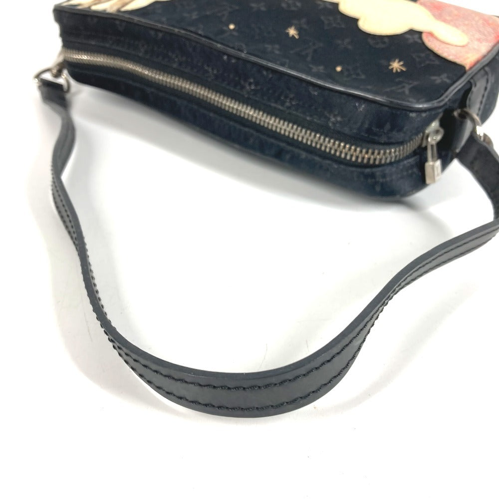 LOUIS VUITTON M92275 モノグラムサテン ポシェット コント ドゥ フェ ポシェットコントドゥフェ ハンドバッグ 肩掛け ショルダーバッグ モノグラムサテンキャンバス レディース ブラック