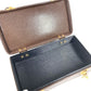 VERSACE Vintage Sunburst Bag 2-Tier Vanity Box Box Vanity Bag Handbag Leather Unisex Brown