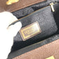 VERSACE Vintage Sunburst Bag 2-Tier Vanity Box Box Vanity Bag Handbag Leather Unisex Brown