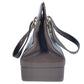 VERSACE Vintage Sunburst Bag 2-Tier Vanity Box Box Vanity Bag Handbag Leather Unisex Brown