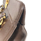VERSACE Vintage Sunburst Bag 2-Tier Vanity Box Box Vanity Bag Handbag Leather Unisex Brown