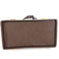 VERSACE Vintage Sunburst Bag 2-Tier Vanity Box Box Vanity Bag Handbag Leather Unisex Brown