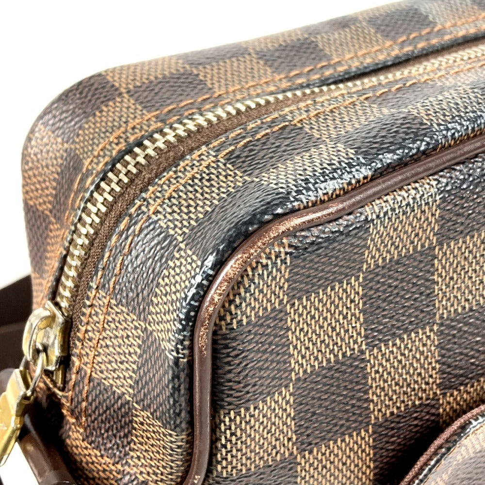 LOUIS VUITTON N41442 ダミエ オラフPM オラフ PM 斜め掛けバッグ カバン ポシェット ショルダーバッグ ダミエキャンバス ユニセックス エベヌ ブラウン
