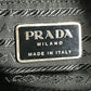 PRADA Triangle Logo Plate Handbag Tote Bag Briefcase Document Bag Business Bag Nylon Unisex Black