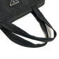 PRADA Triangle Logo Plate Handbag Tote Bag Briefcase Document Bag Business Bag Nylon Unisex Black