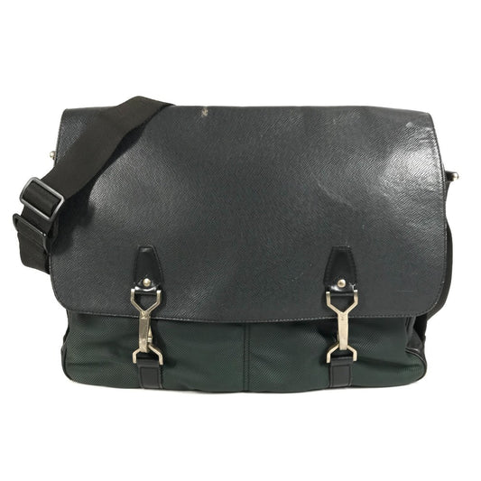 LOUIS VUITTON M30162 タイガ デルスー 斜め掛け カバン フラップ メッセンジャーバッグ ショルダーバッグ タイガレザー ユニセックス アルドワーズ ブラック