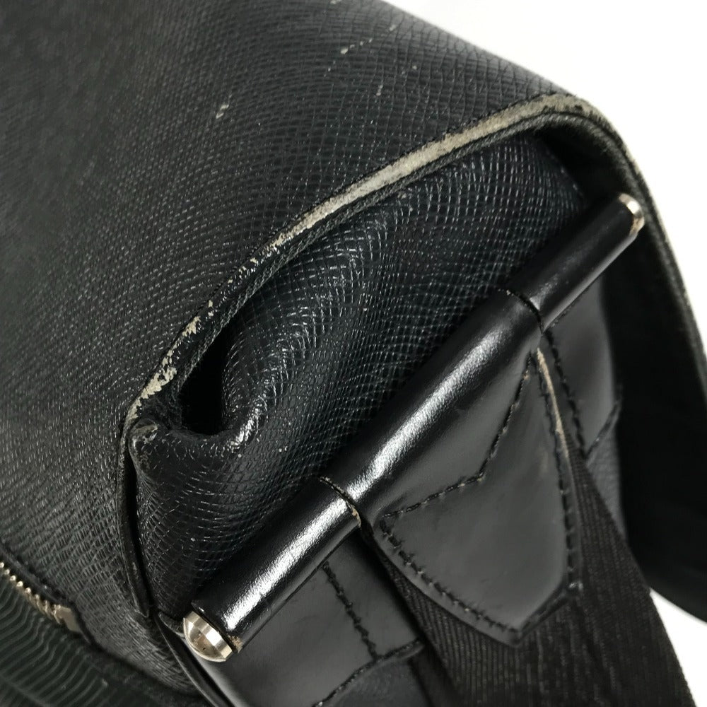 LOUIS VUITTON M30162 タイガ デルスー 斜め掛け カバン フラップ メッセンジャーバッグ ショルダーバッグ タイガレザー ユニセックス アルドワーズ ブラック