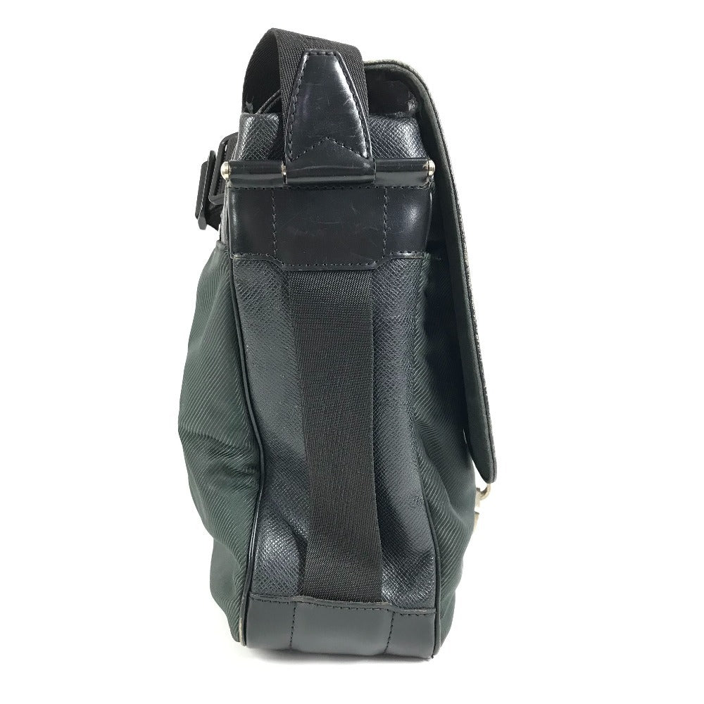 LOUIS VUITTON M30162 タイガ デルスー 斜め掛け カバン フラップ メッセンジャーバッグ ショルダーバッグ タイガレザー ユニセックス アルドワーズ ブラック