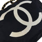 CHANEL CC ココマーク ロゴ トートバッグ 肩掛け チェーンバッグ Wチェーン カバン ショルダーバッグ ナイロン ユニセックス ブラック