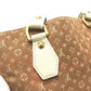 LOUIS VUITTON M40022 Monogram Mini Initials Tanja Shoulder Bag Vertical Tote Bag Leather/Canvas Ladies Beige