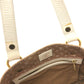 LOUIS VUITTON M40022 Monogram Mini Initials Tanja Shoulder Bag Vertical Tote Bag Leather/Canvas Ladies Beige