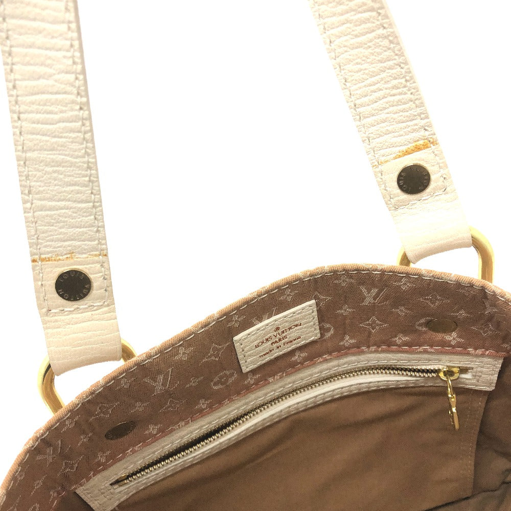 LOUIS VUITTON M40022 Monogram Mini Initials Tanja Shoulder Bag Vertical Tote Bag Leather/Canvas Ladies Beige
