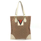LOUIS VUITTON M40022 Monogram Mini Initials Tanja Shoulder Bag Vertical Tote Bag Leather/Canvas Ladies Beige