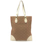 LOUIS VUITTON M40022 Monogram Mini Initials Tanja Shoulder Bag Vertical Tote Bag Leather/Canvas Ladies Beige