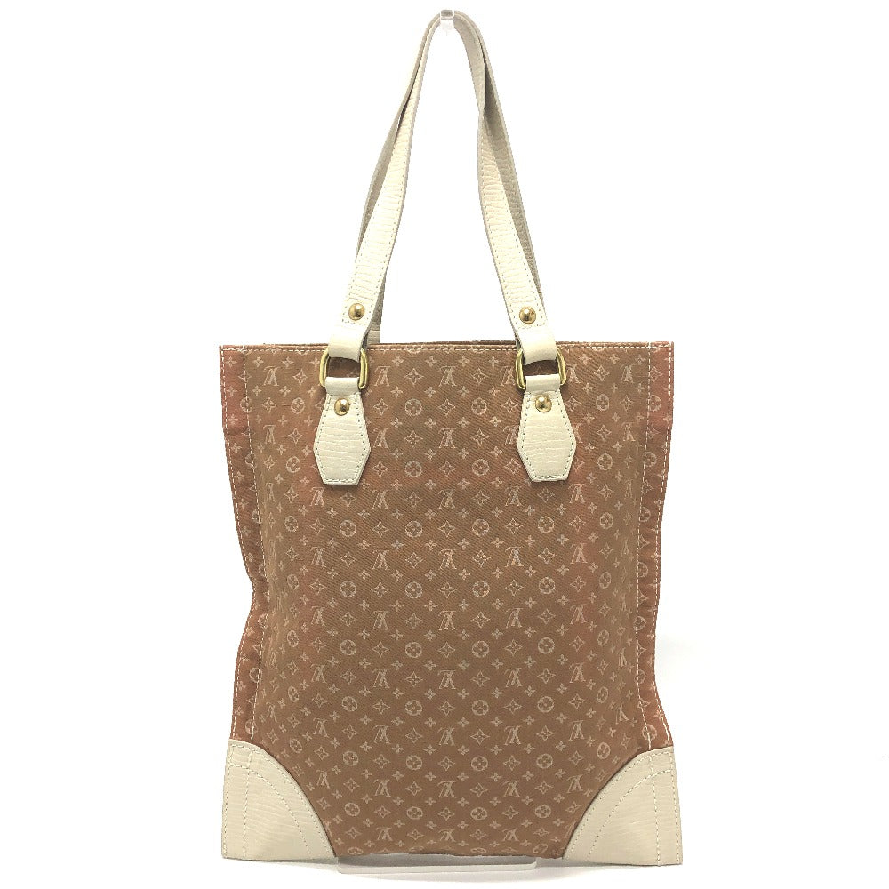 LOUIS VUITTON M40022 Monogram Mini Initials Tanja Shoulder Bag Vertical Tote Bag Leather/Canvas Ladies Beige