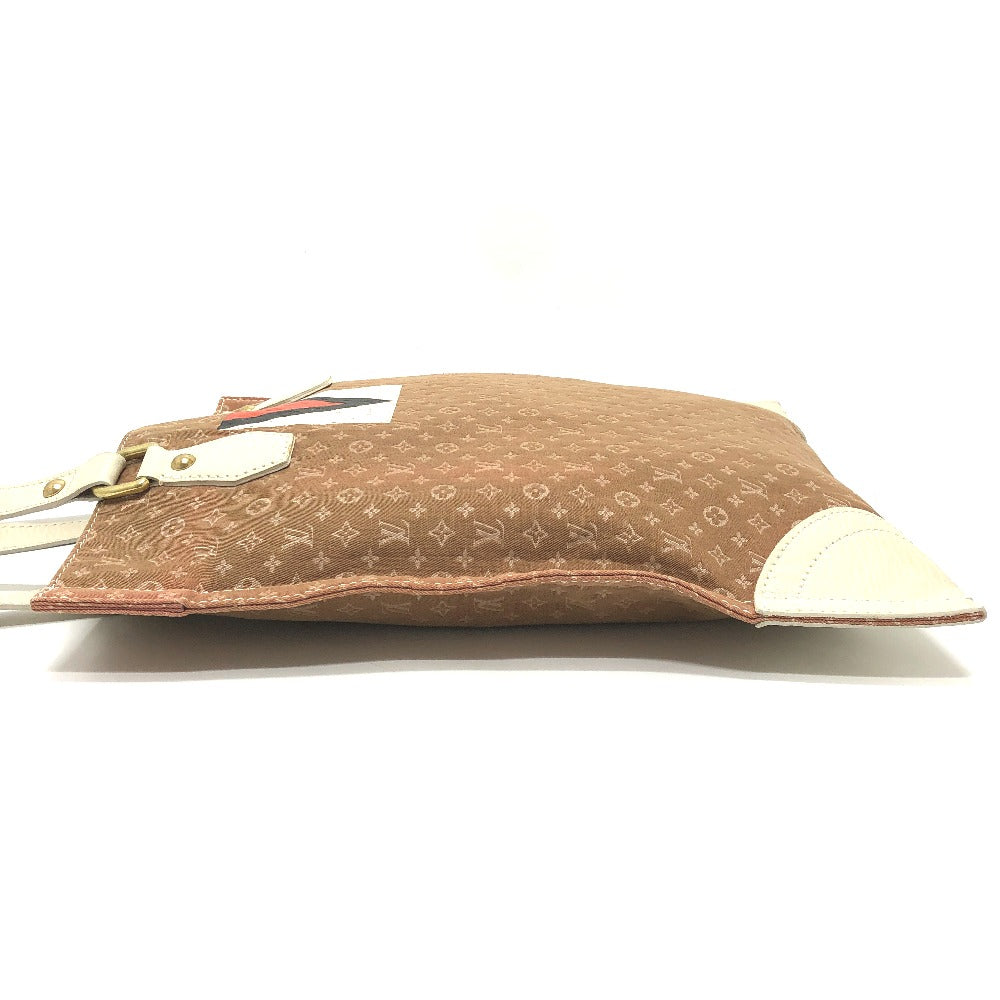 LOUIS VUITTON M40022 Monogram Mini Initials Tanja Shoulder Bag Vertical Tote Bag Leather/Canvas Ladies Beige