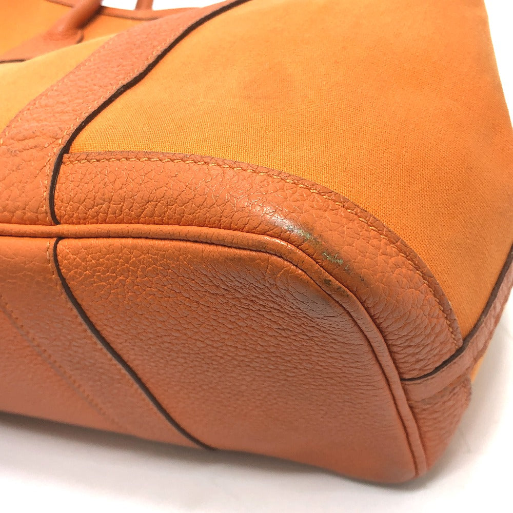 HERMES Garden Party TPM Bag Tote Bag Handbag Leather/Canvas Unisex Orange