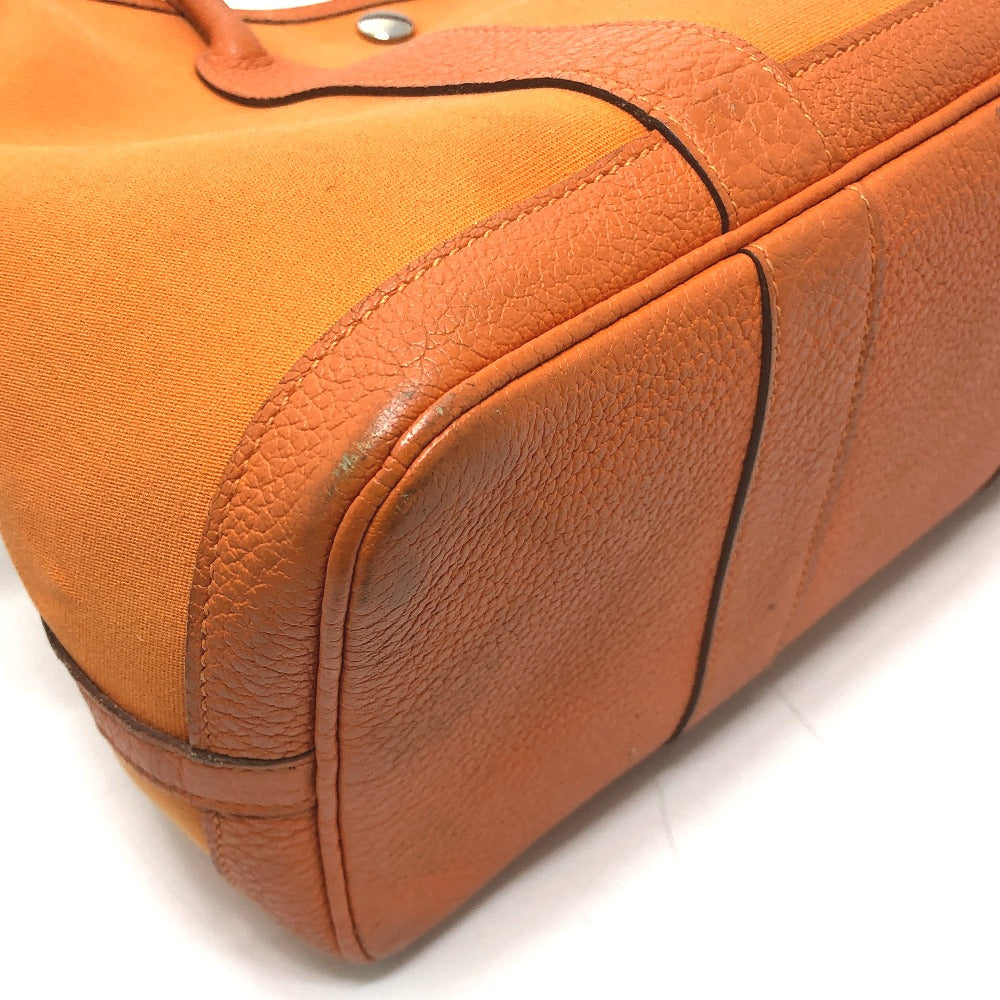 HERMES Garden Party TPM Bag Tote Bag Handbag Leather/Canvas Unisex Orange