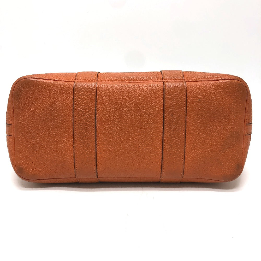 HERMES Garden Party TPM Bag Tote Bag Handbag Leather/Canvas Unisex Orange