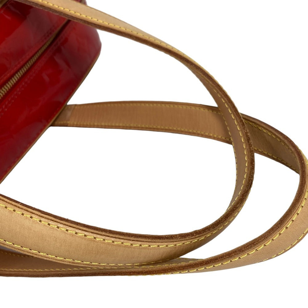LOUIS VUITTON M91080 Monogram Vernis Sutton Shoulder Bag Boston Bag Handbag Monogram Vernis Canvas Women's Red