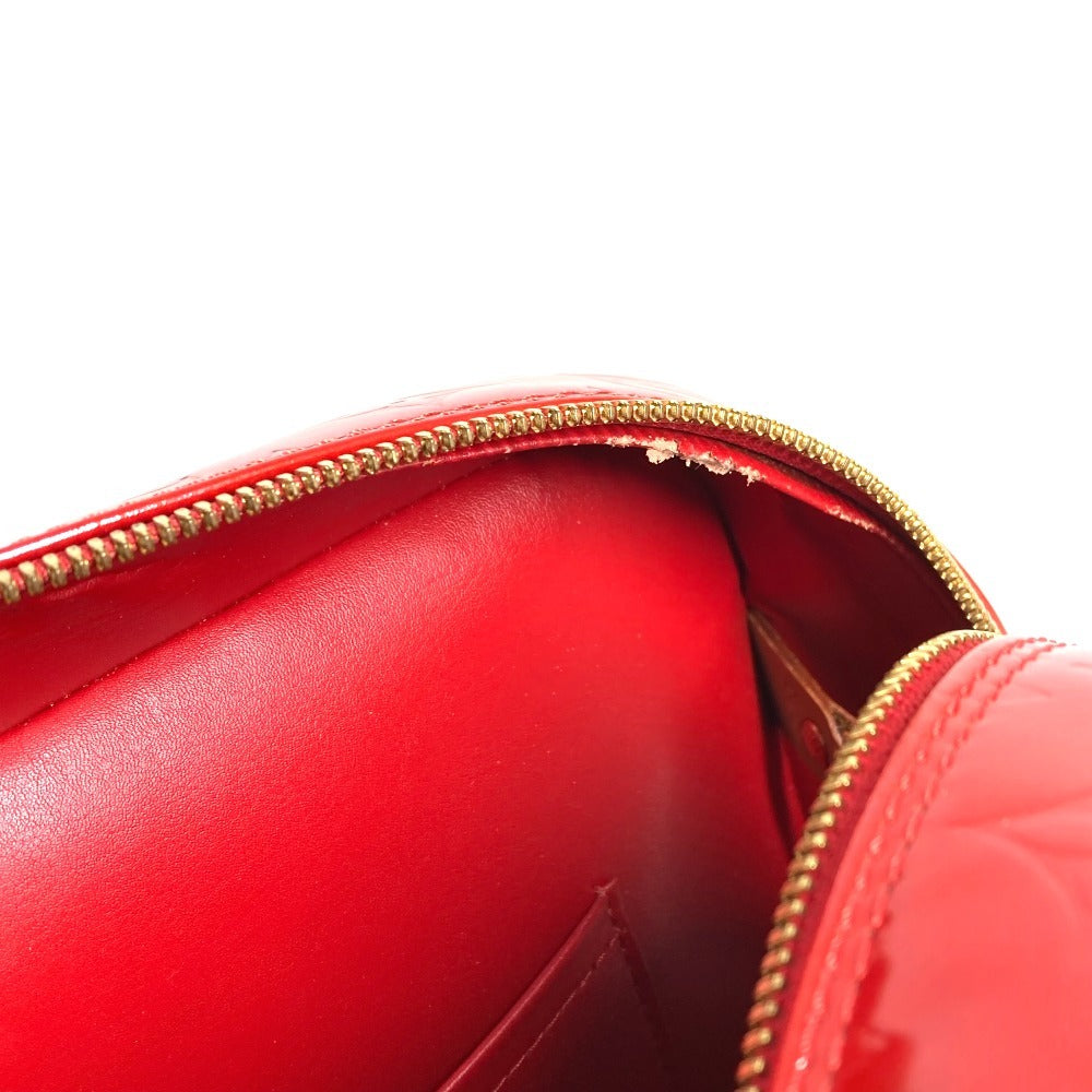 LOUIS VUITTON M91080 Monogram Vernis Sutton Shoulder Bag Boston Bag Handbag Monogram Vernis Canvas Women's Red