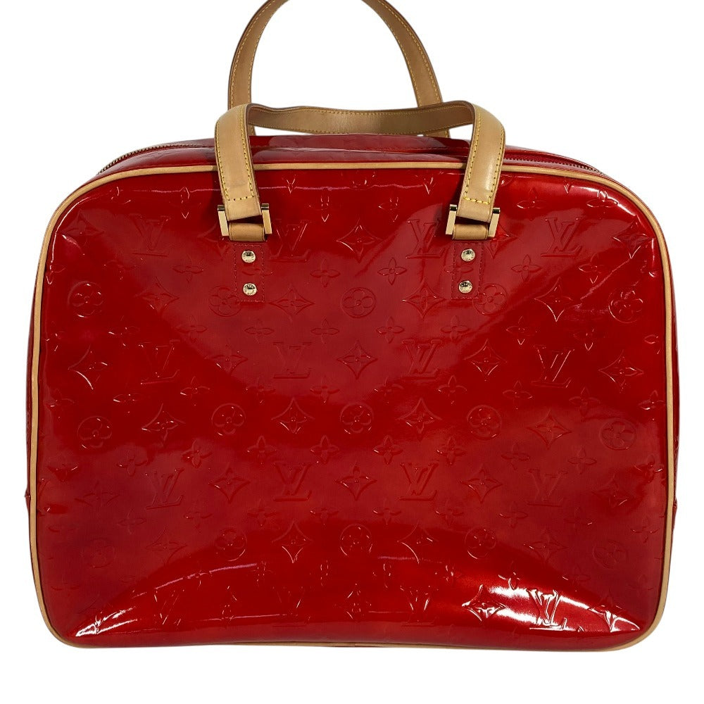 LOUIS VUITTON M91080 Monogram Vernis Sutton Shoulder Bag Boston Bag Handbag Monogram Vernis Canvas Women's Red