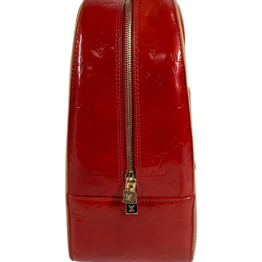 LOUIS VUITTON M91080 Monogram Vernis Sutton Shoulder Bag Boston Bag Handbag Monogram Vernis Canvas Women's Red