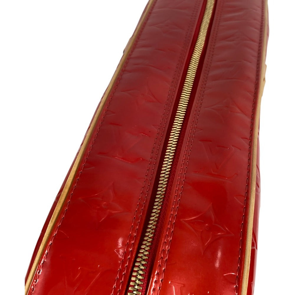 LOUIS VUITTON M91080 Monogram Vernis Sutton Shoulder Bag Boston Bag Handbag Monogram Vernis Canvas Women's Red