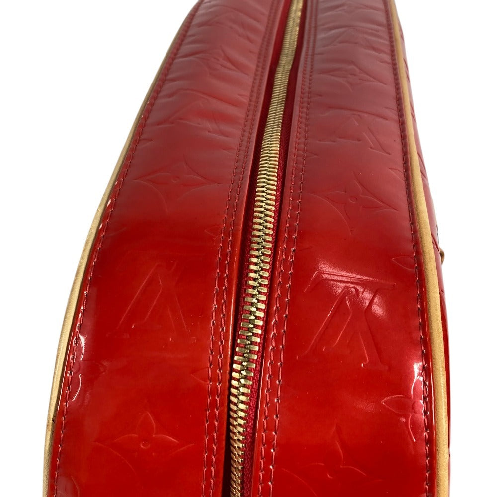 LOUIS VUITTON M91080 Monogram Vernis Sutton Shoulder Bag Boston Bag Handbag Monogram Vernis Canvas Women's Red