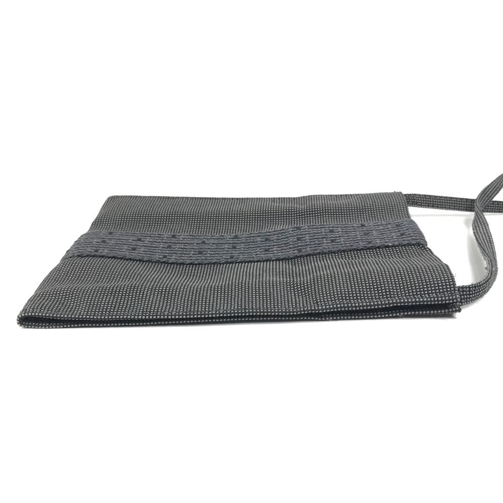 HERMES Herline Logo Bag Crossbody Pouch Shoulder Bag Polyamide Unisex Grey