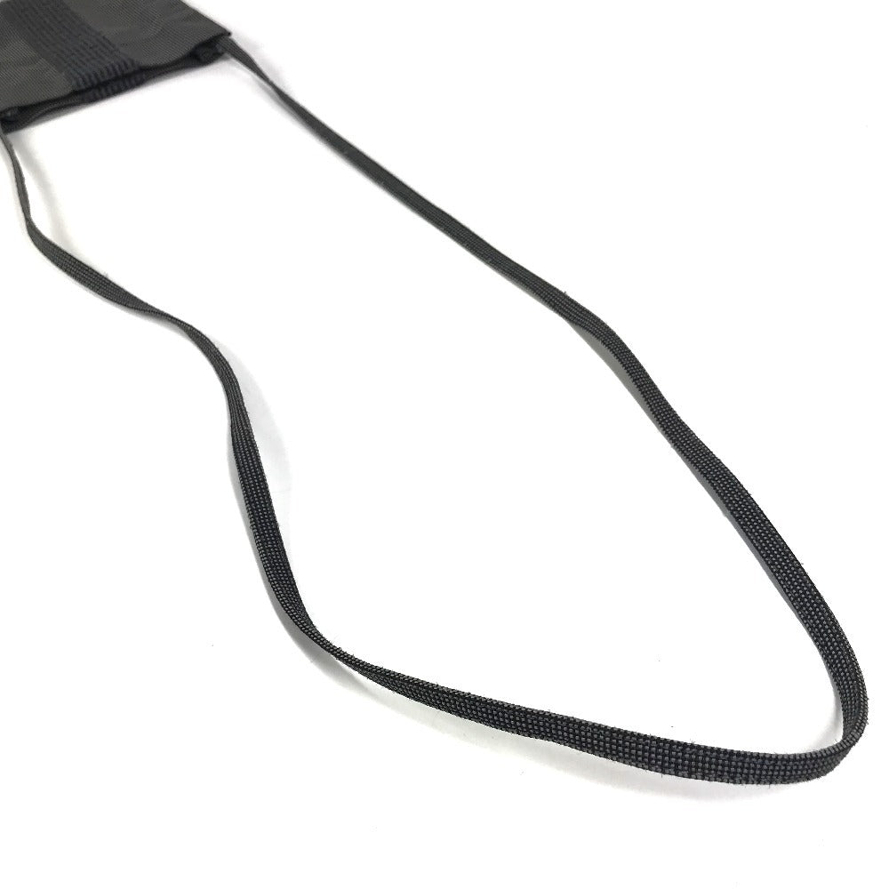 HERMES Herline Logo Bag Crossbody Pouch Shoulder Bag Polyamide Unisex Grey
