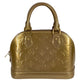 LOUIS VUITTON M91752 Monogram Vernis Alma BB Alma BB Bag Tote Bag Handbag Monogram Vernis Unisex Beige Poudre Gold