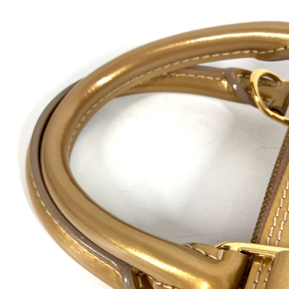LOUIS VUITTON M91752 Monogram Vernis Alma BB Alma BB Bag Tote Bag Handbag Monogram Vernis Unisex Beige Poudre Gold