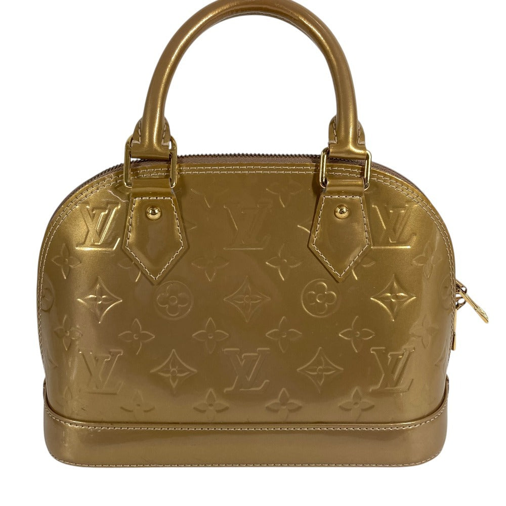LOUIS VUITTON M91752 Monogram Vernis Alma BB Alma BB Bag Tote Bag Handbag Monogram Vernis Unisex Beige Poudre Gold