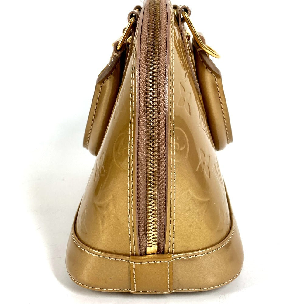 LOUIS VUITTON M91752 Monogram Vernis Alma BB Alma BB Bag Tote Bag Handbag Monogram Vernis Unisex Beige Poudre Gold
