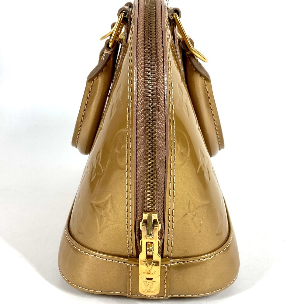 LOUIS VUITTON M91752 Monogram Vernis Alma BB Alma BB Bag Tote Bag Handbag Monogram Vernis Unisex Beige Poudre Gold