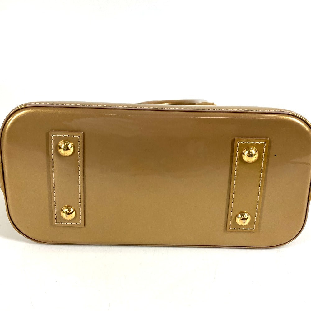 LOUIS VUITTON M91752 Monogram Vernis Alma BB Alma BB Bag Tote Bag Handbag Monogram Vernis Unisex Beige Poudre Gold