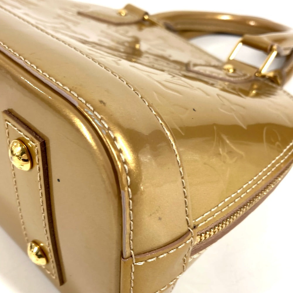 LOUIS VUITTON M91752 Monogram Vernis Alma BB Alma BB Bag Tote Bag Handbag Monogram Vernis Unisex Beige Poudre Gold