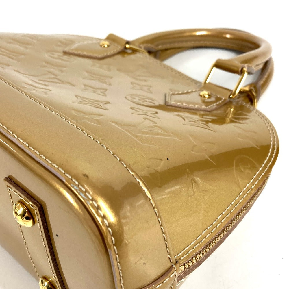 LOUIS VUITTON M91752 Monogram Vernis Alma BB Alma BB Bag Tote Bag Handbag Monogram Vernis Unisex Beige Poudre Gold