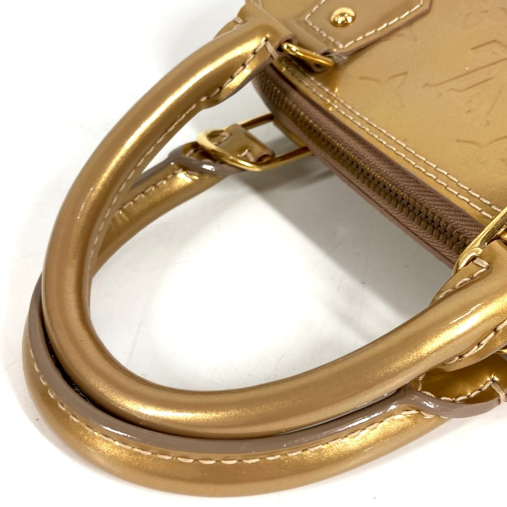 LOUIS VUITTON M91752 Monogram Vernis Alma BB Alma BB Bag Tote Bag Handbag Monogram Vernis Unisex Beige Poudre Gold
