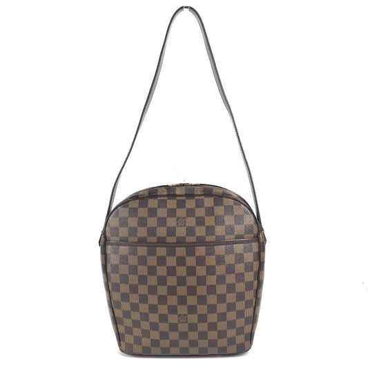 LOUIS VUITTON N51292 Damier Ipanema GM Ipanema GM Bag Crossbody Pouch Shoulder Bag Damier Canvas Unisex Ebene Brown