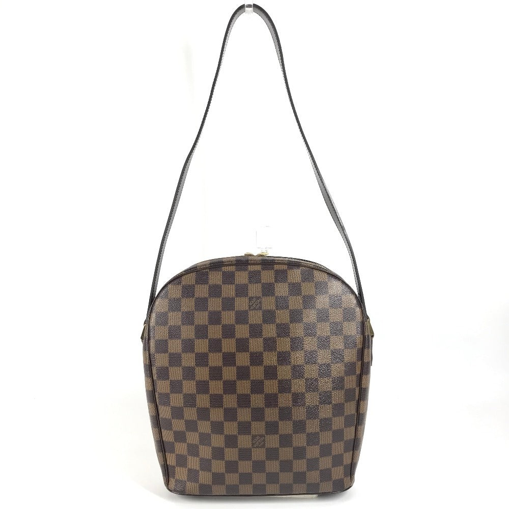 LOUIS VUITTON N51292 Damier Ipanema GM Ipanema GM Bag Crossbody Pouch Shoulder Bag Damier Canvas Unisex Ebene Brown