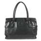 Salvatore Ferragamo Gancini Logo Shoulder Bag Flap Tote Bag Business Bag Shoulder Bag Leather Unisex Black