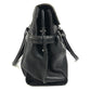 Salvatore Ferragamo Gancini Logo Shoulder Bag Flap Tote Bag Business Bag Shoulder Bag Leather Unisex Black